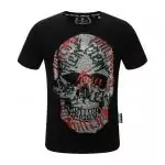 philipp plein t-shirt homme fashion n99121 skull vert